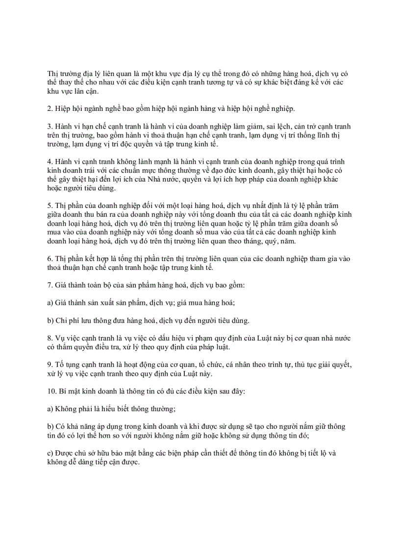 image for page Luật quy định về cạnh tranh