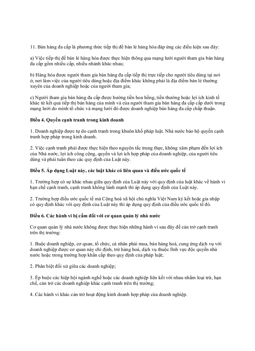 image for page Luật quy định về cạnh tranh