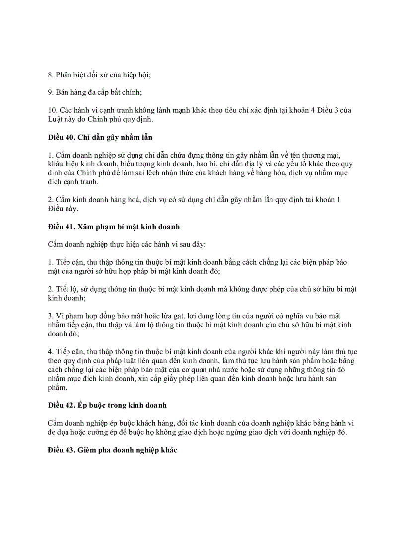 image for page Luật quy định về cạnh tranh