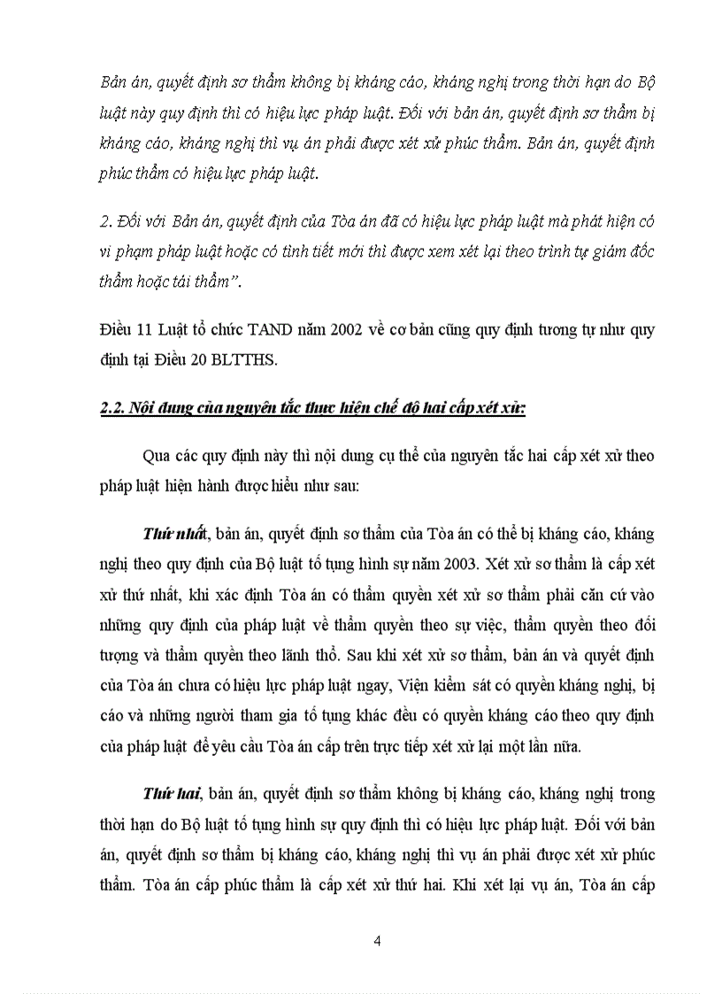 image for page Ý nghĩa của nguyên tắc hai cấp xét xử và các giải pháp nhằm nâng cao hiệu quả hoạt động của nguyên tắc này trong hoạt động xét xử