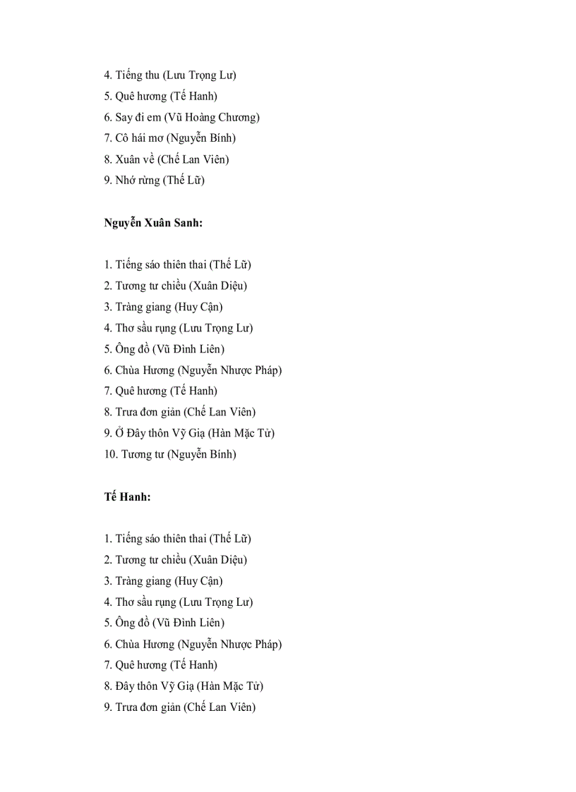 image for page Những bài thơ hay nhất trong phong trào Thơ Mới