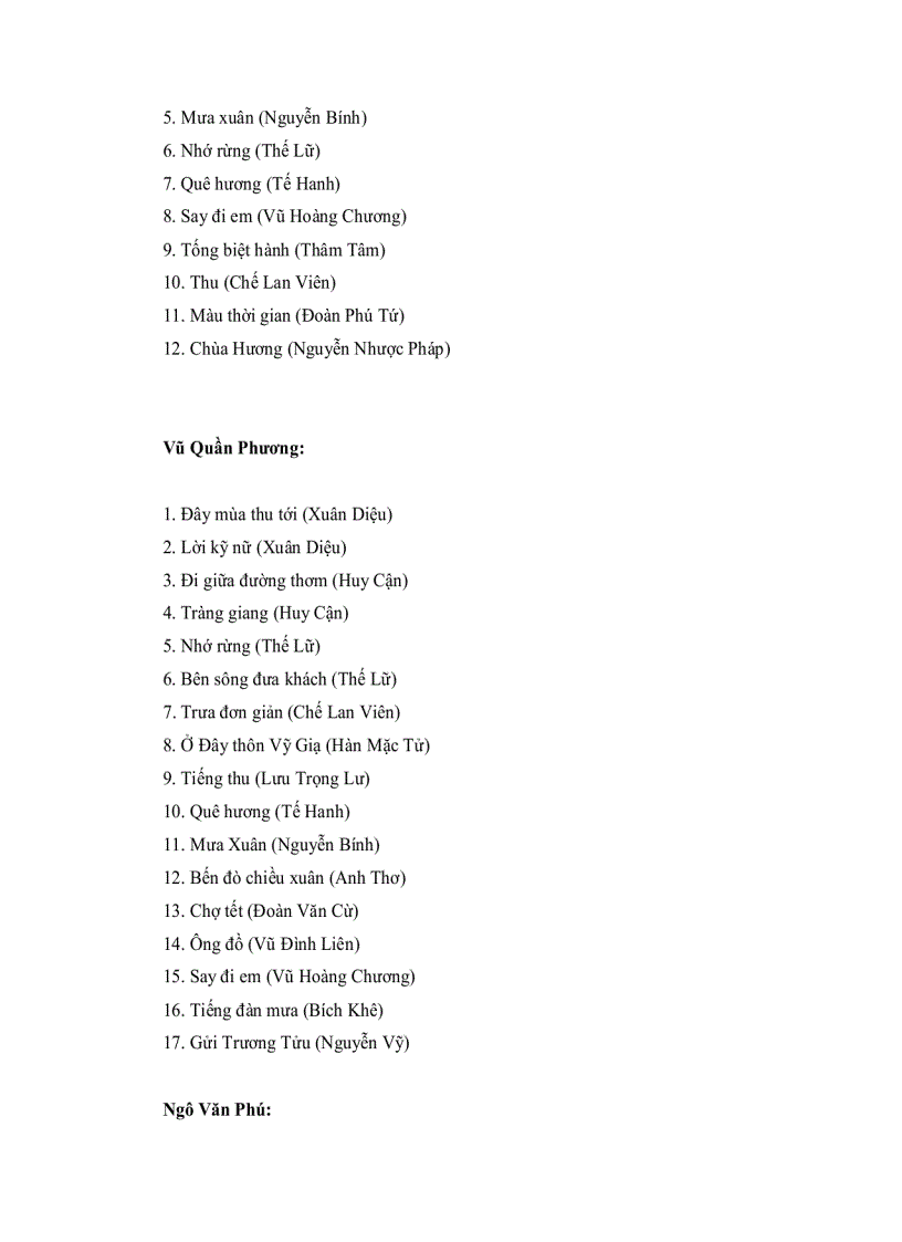 image for page Những bài thơ hay nhất trong phong trào Thơ Mới