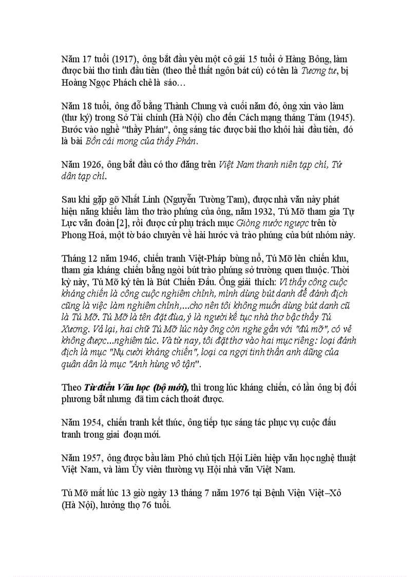 image for page Tú Mỡ bậc thầy của thể loại thơ trào phúng