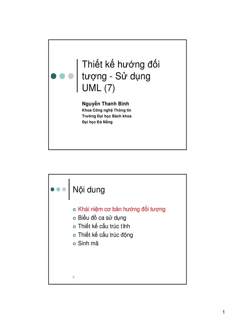 image for page Thiết kế hướng đối tượng Sử dụng UML