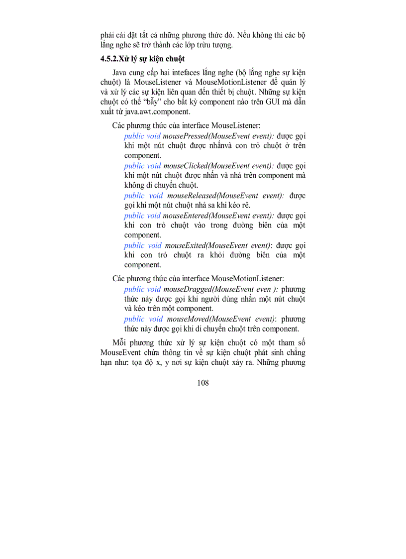 image for page Các đối tượng khung chứa Container