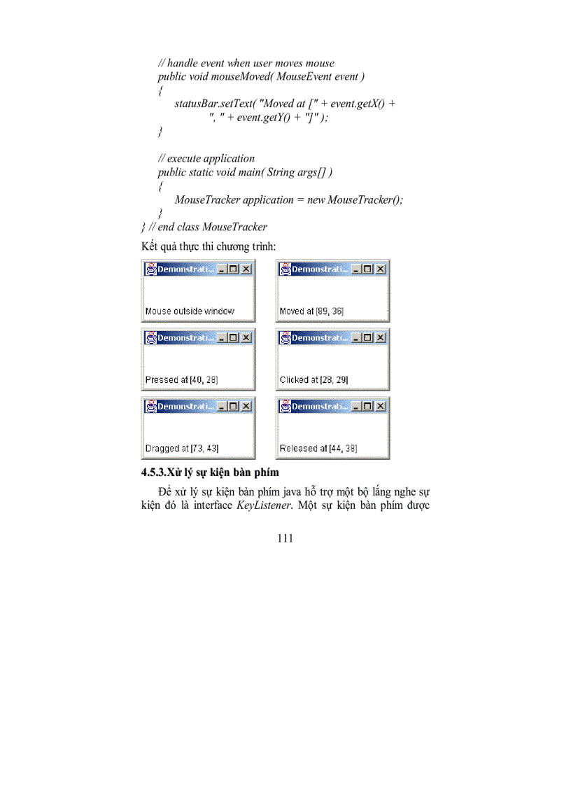 image for page Các đối tượng khung chứa Container