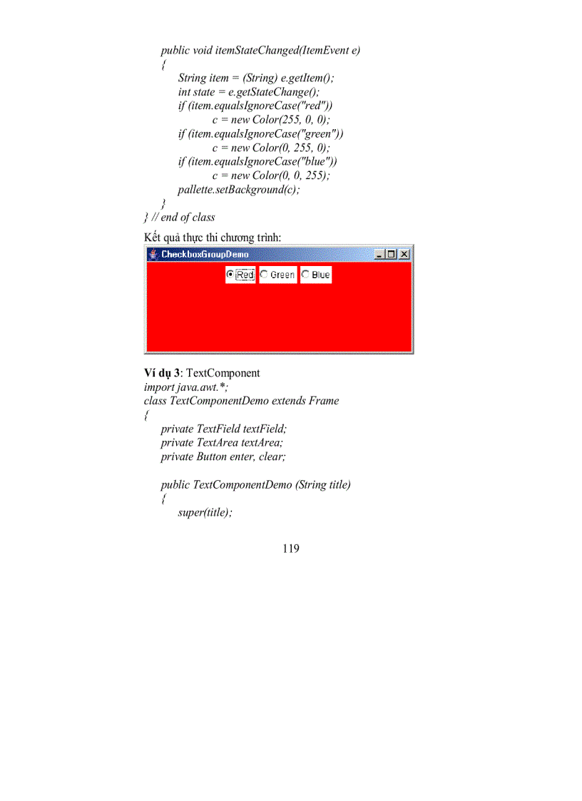 image for page Các đối tượng khung chứa Container