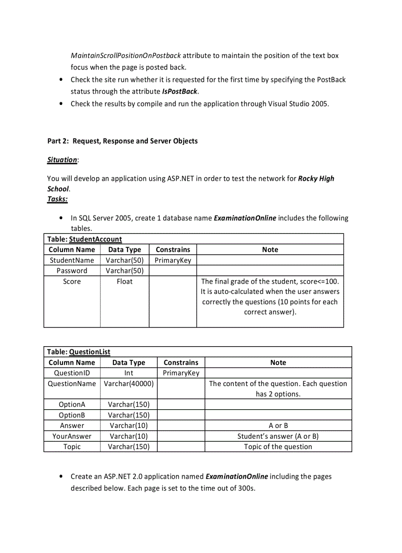image for page ASP Beginning ASP NET Lab Assignment Session 2