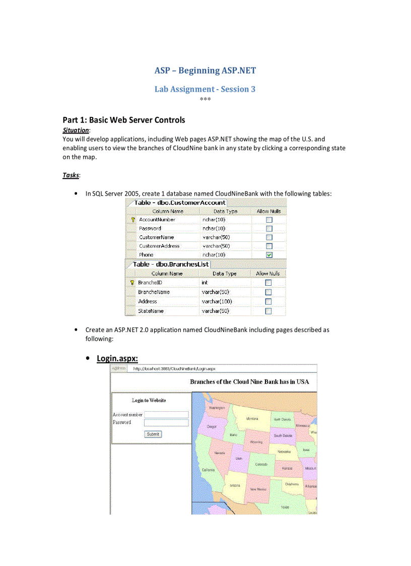 image for page ASP Beginning ASP NET Lab Assignment Session 3