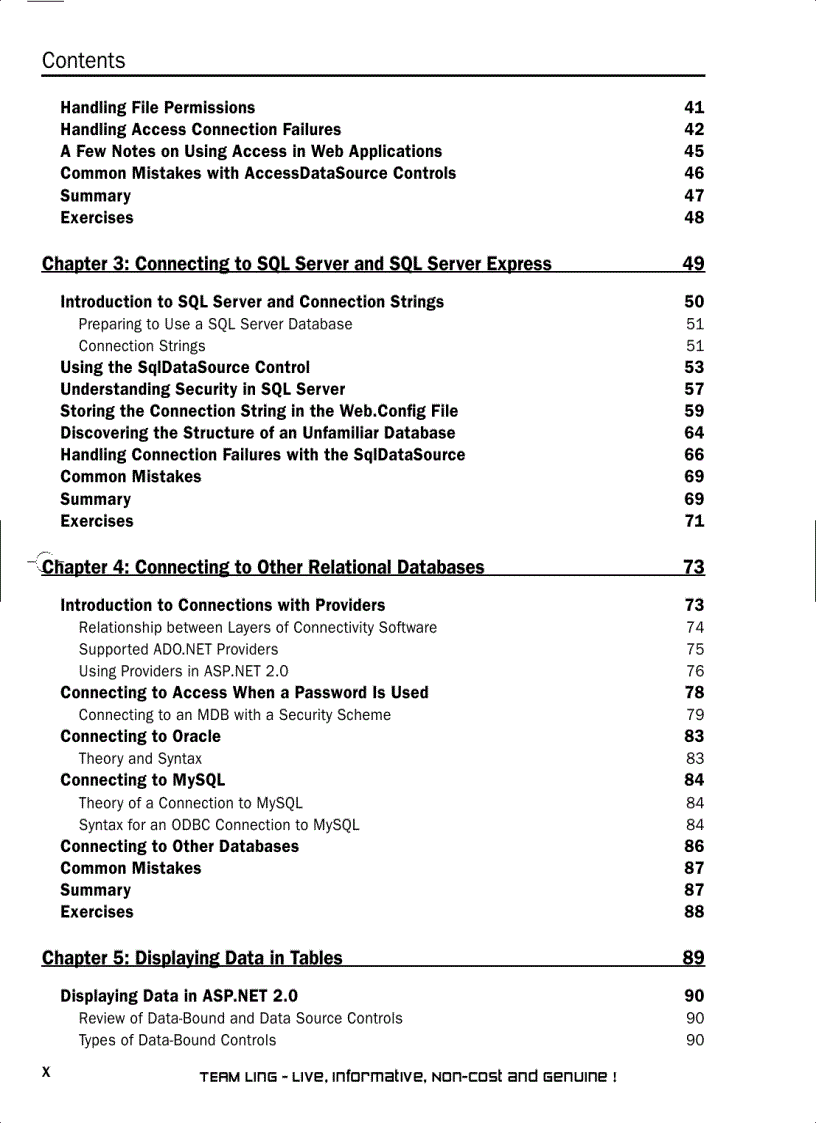 image for page Beginning ASP NET 2 0 Databases Beta Preview