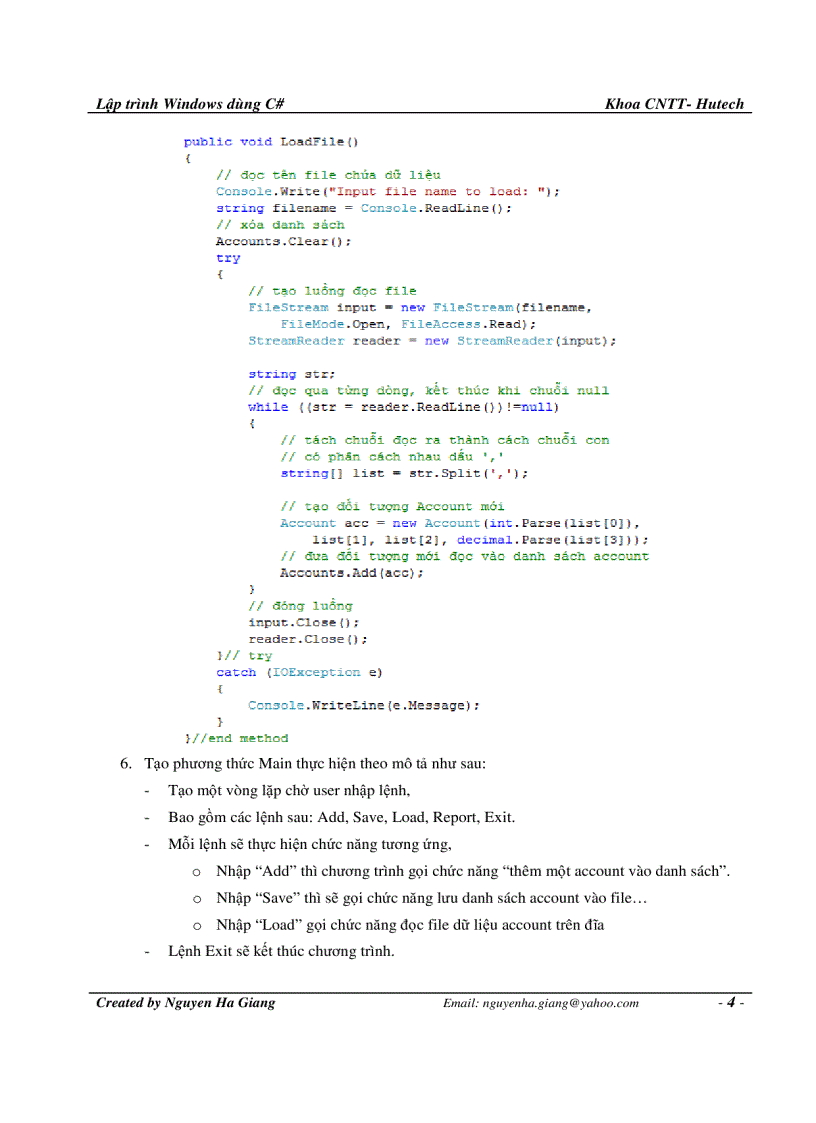 image for page Bài tập 3 C Stream File Try catch string