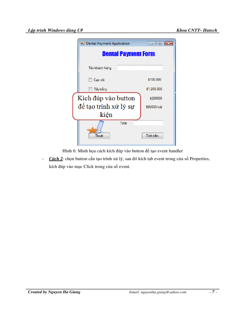 image for page Bài tập 4 C Windows Form Application Basic