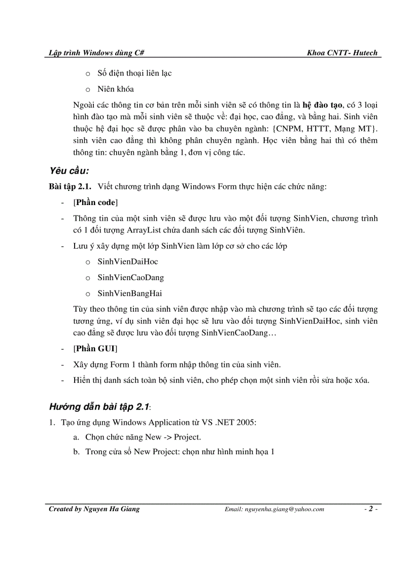image for page Bài tap 7 C Windows Form Application Advanced