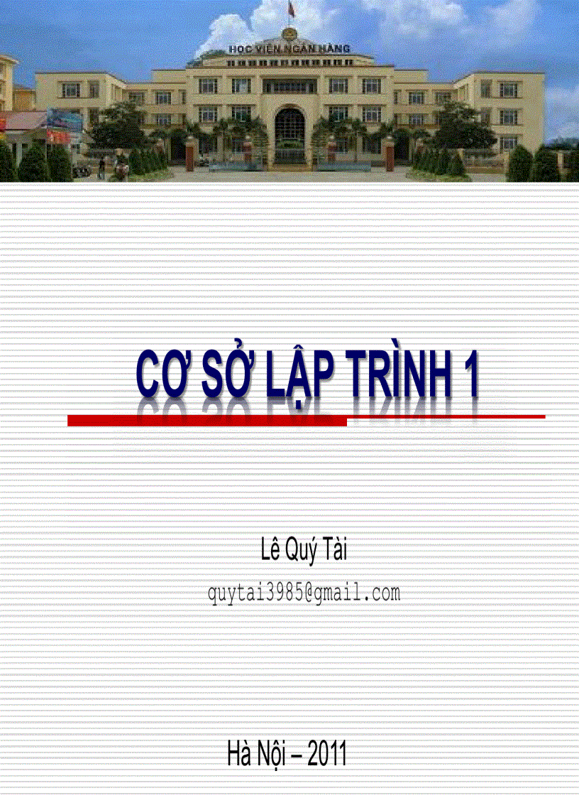 image for page Cơ sở lập trình 1