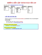 Hướng dẫn lập trình web với asp
