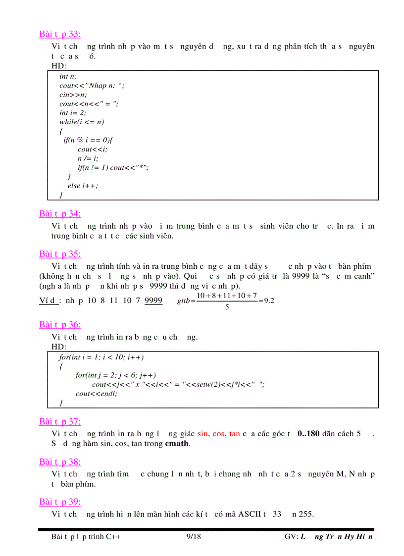 image for page Bài tập C