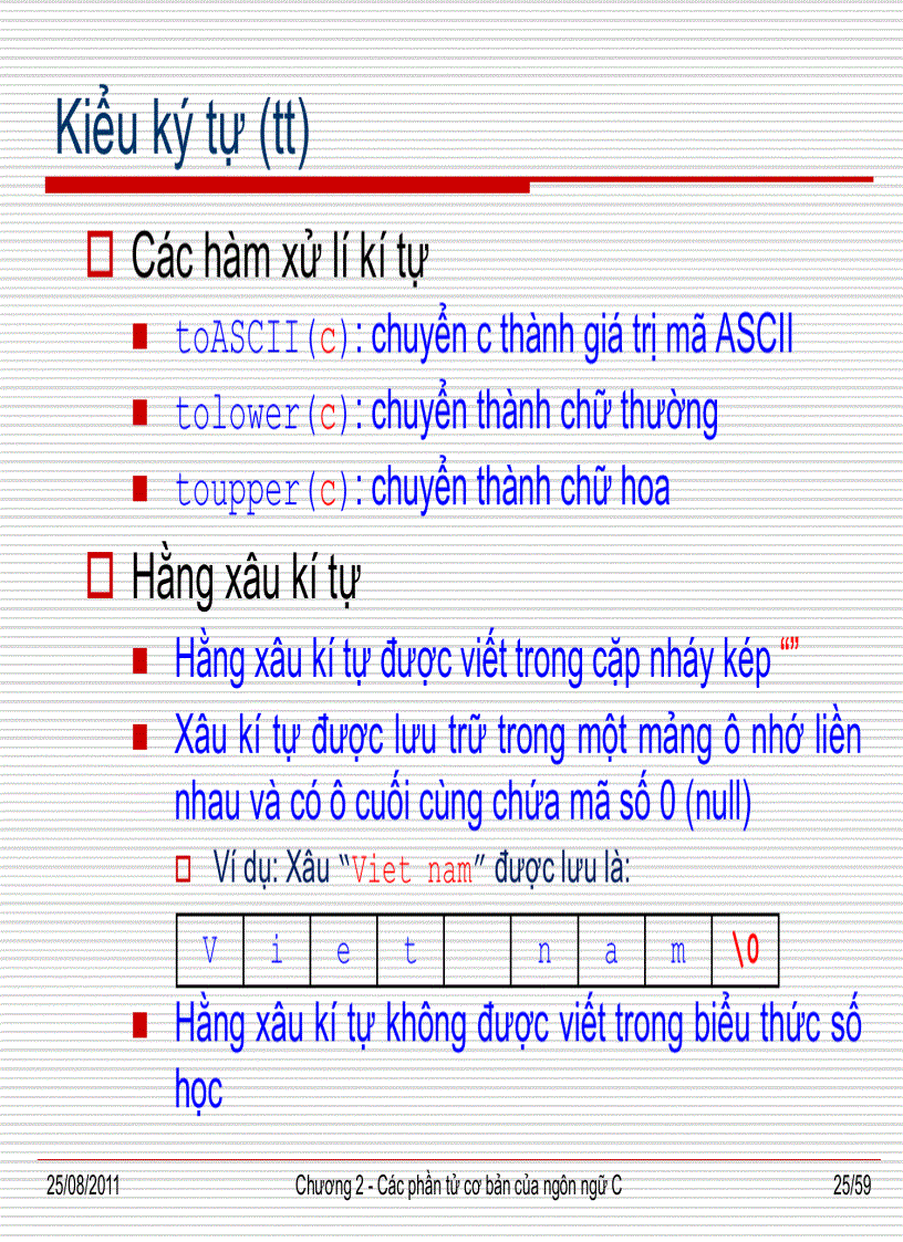 image for page Các phần tử cơ bản của ngôn ngữ c