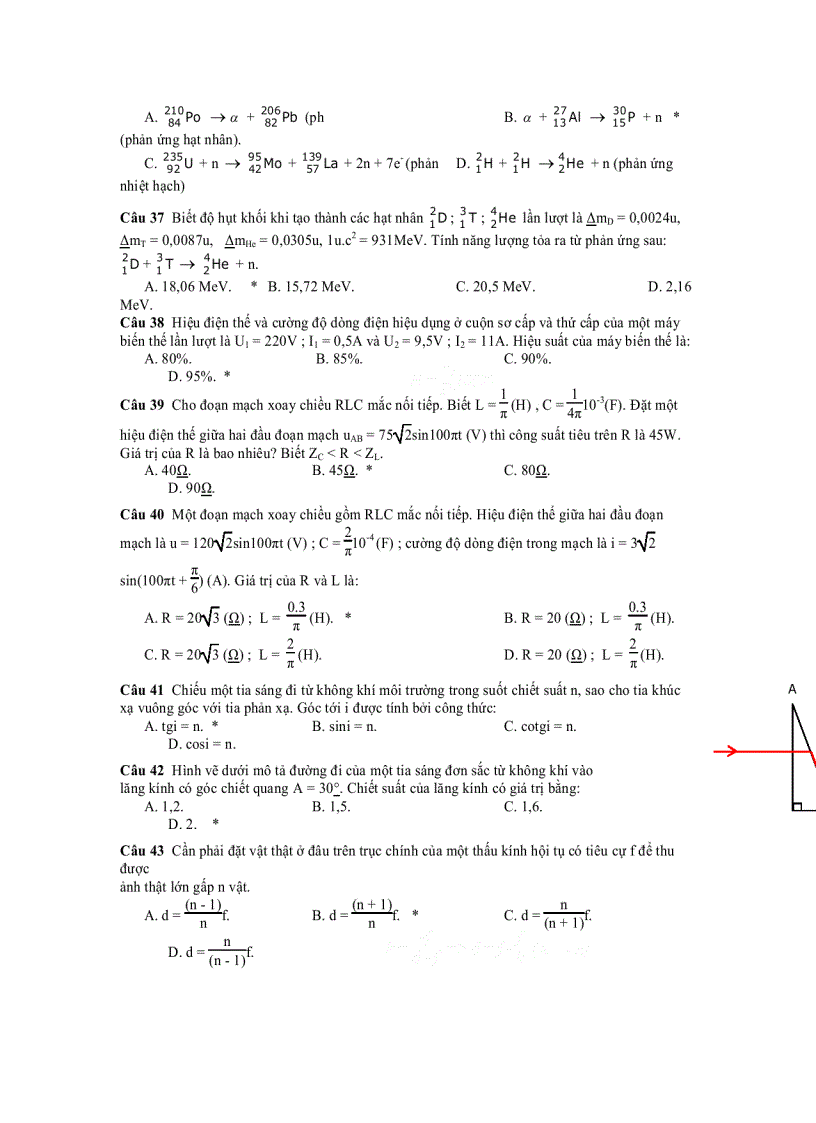image for page Đề thi thử đại học số 32