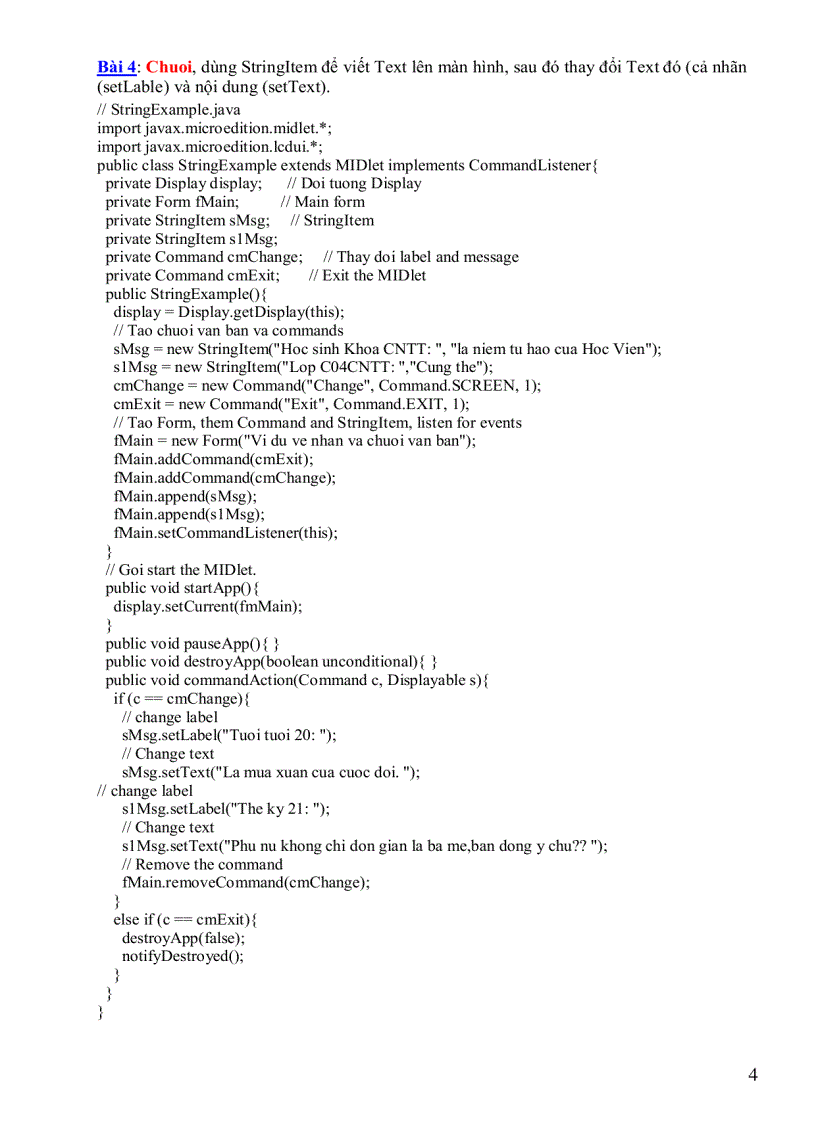 image for page Hệ thống bài tập j2me