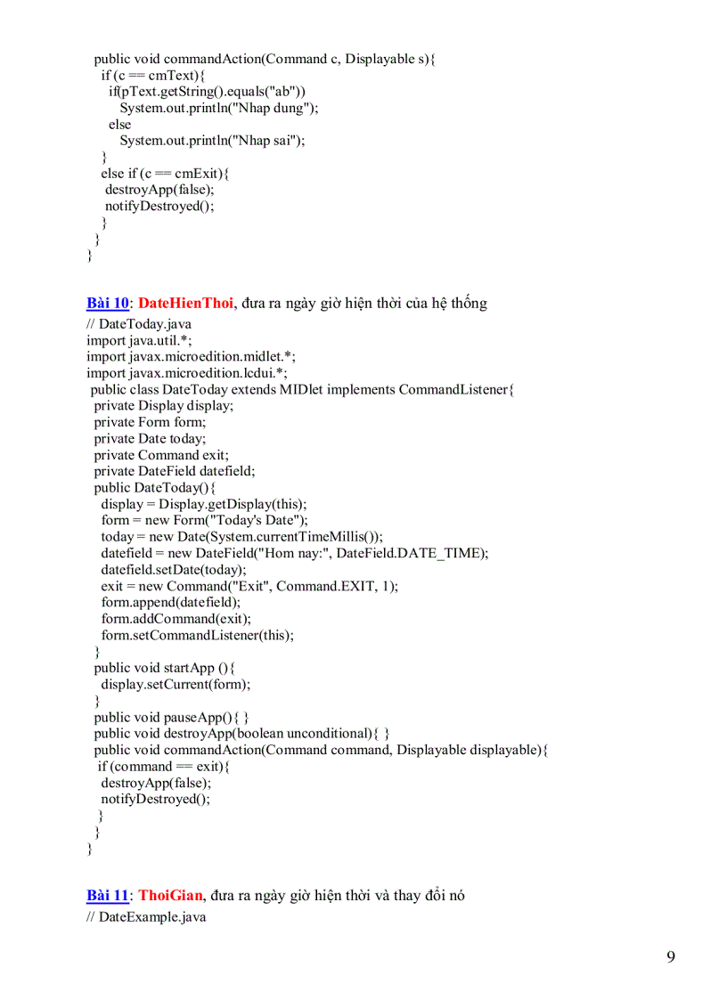 image for page Hệ thống bài tập j2me