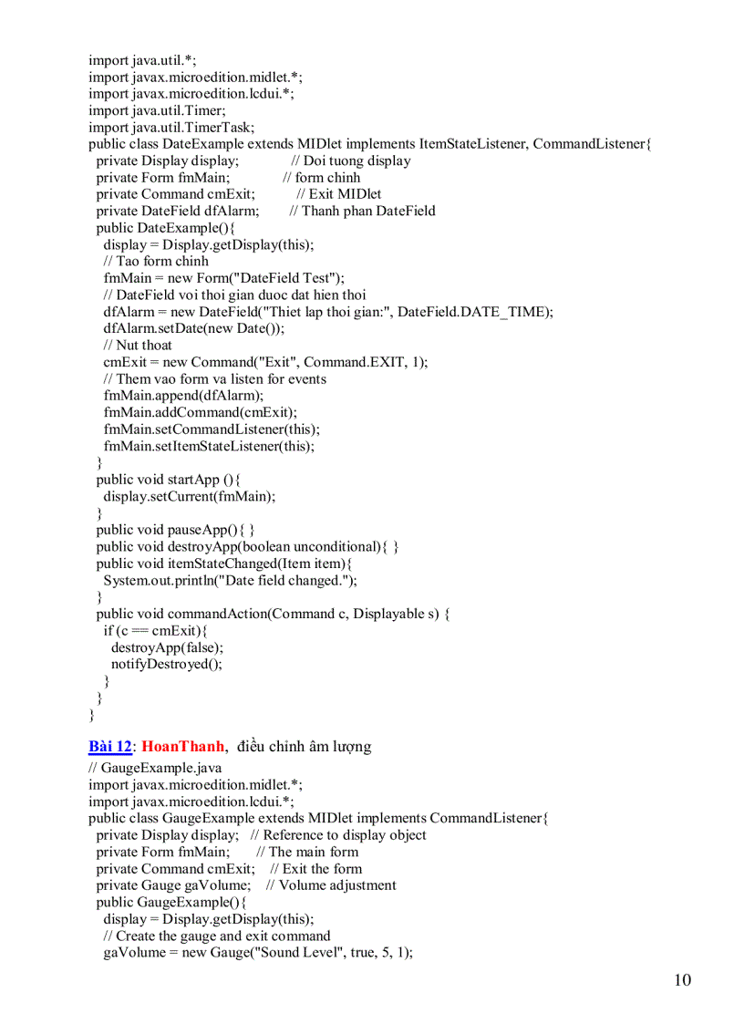 image for page Hệ thống bài tập j2me