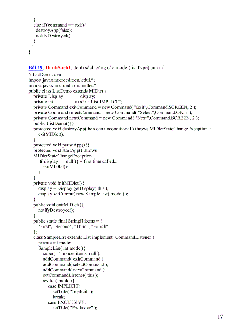 image for page Hệ thống bài tập j2me