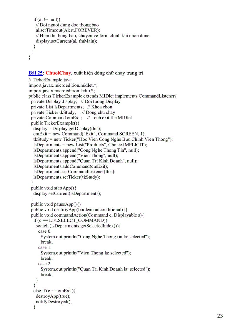 image for page Hệ thống bài tập j2me