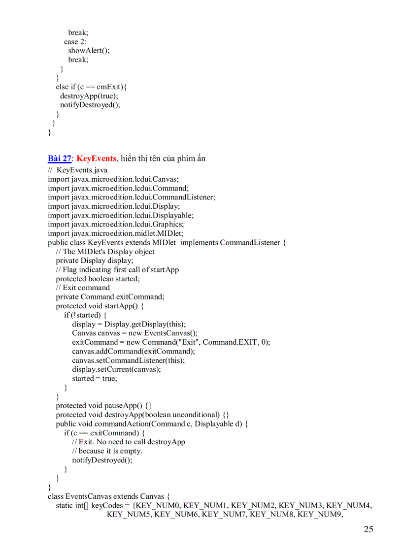 image for page Hệ thống bài tập j2me