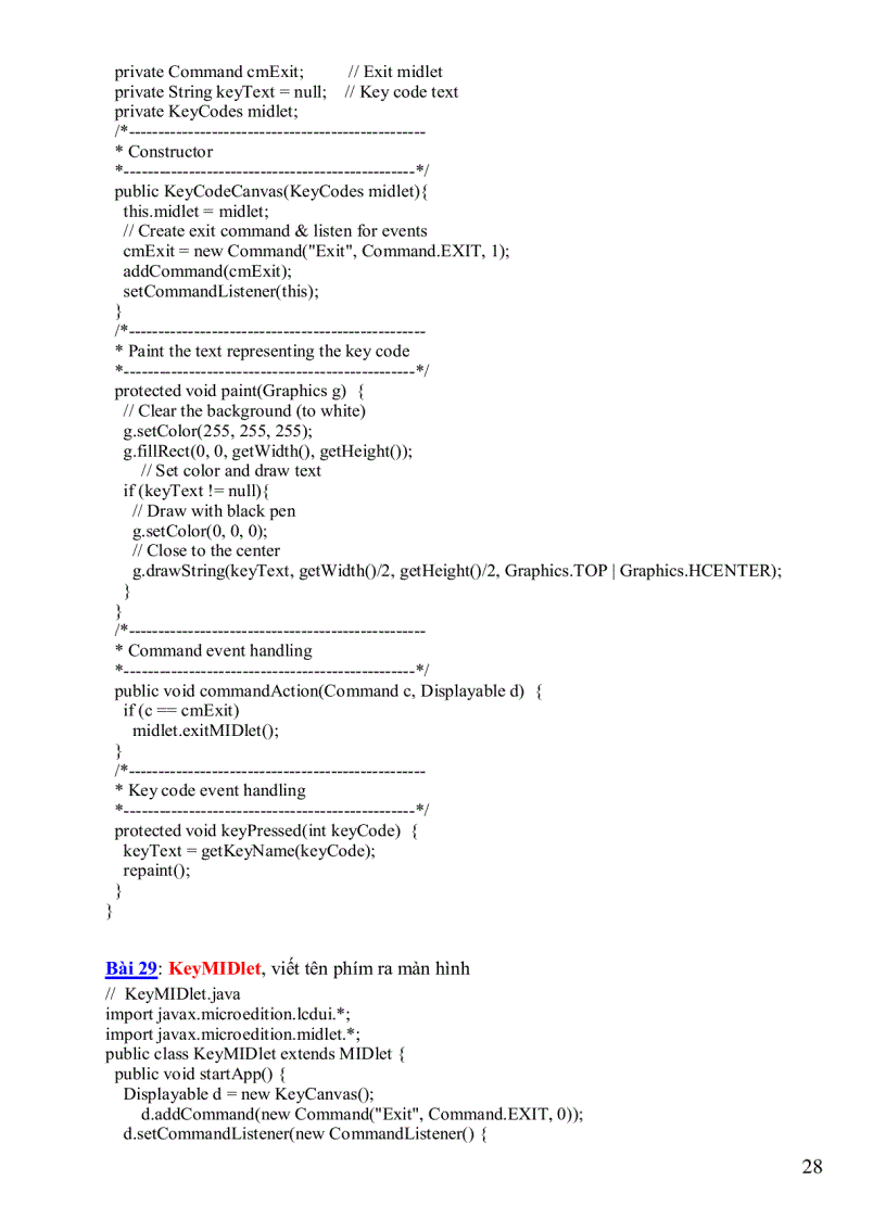 image for page Hệ thống bài tập j2me