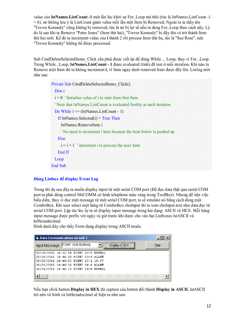 image for page Dùng List Controls