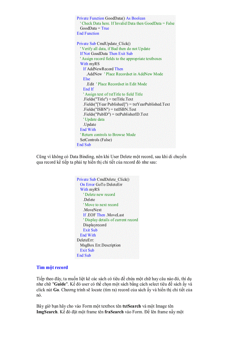 image for page Lập trình với kỹ thuật DAO