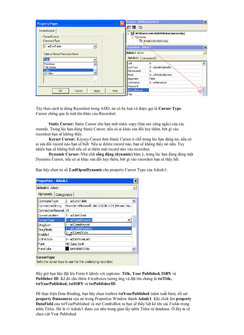 image for page Lập trình với ADO phần I