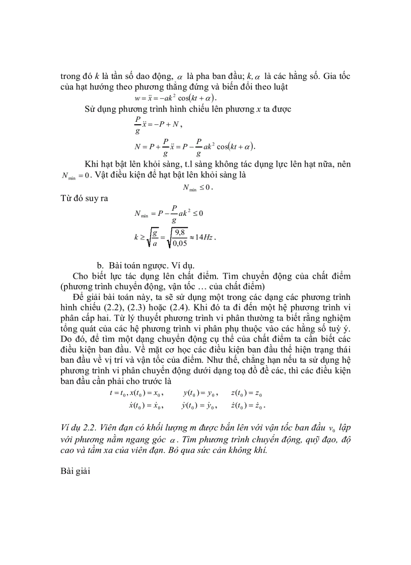 image for page Các khái niệm cơ bản Hệ tiên đề động lực học