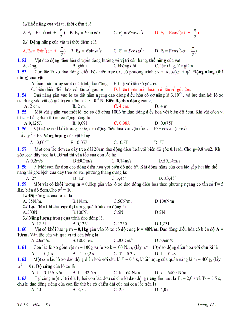 image for page Dao động cơ học