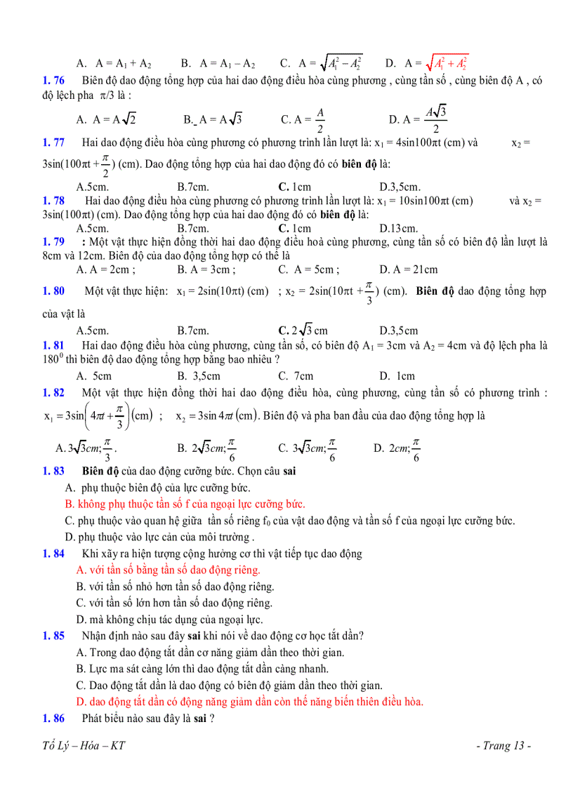 image for page Dao động cơ học