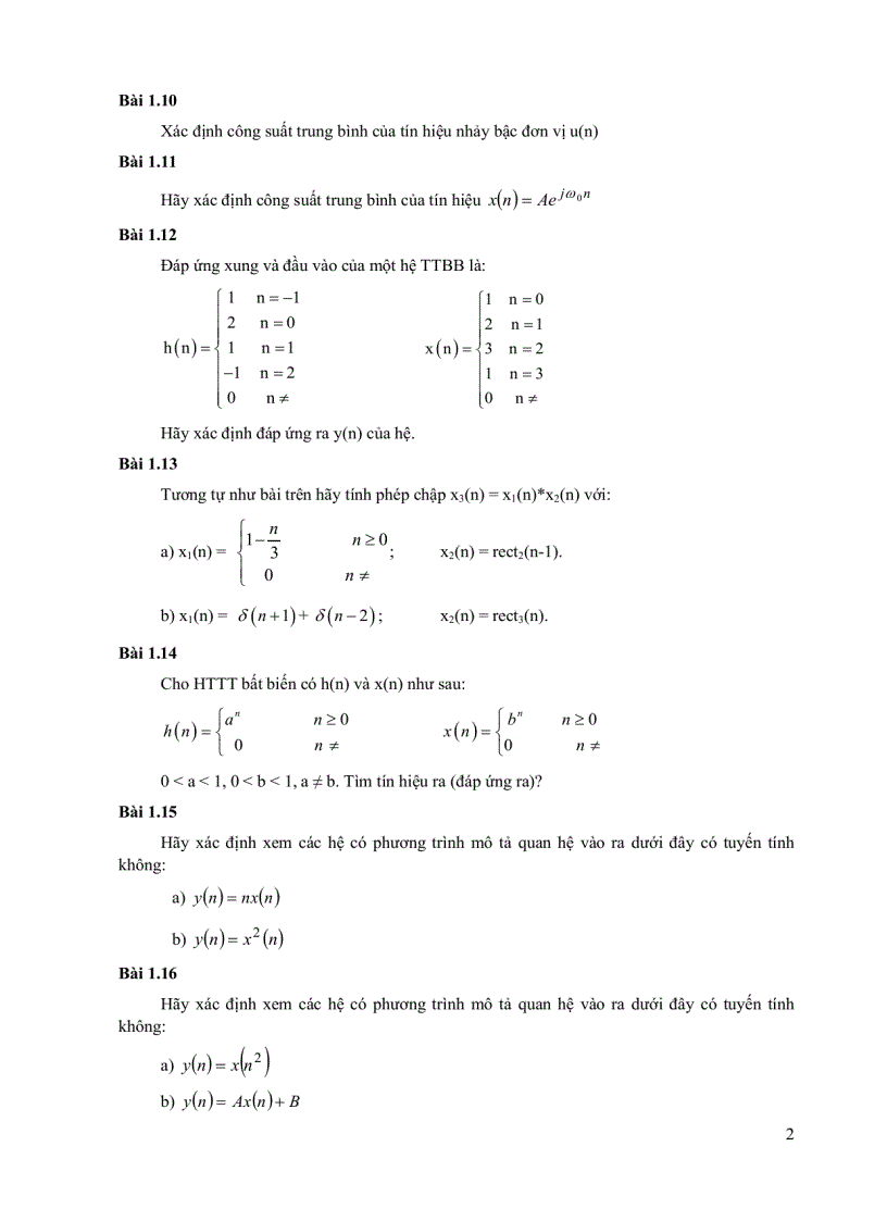 image for page Câu hỏi đáp án và hướng dẫn giải môn Xử lý tín hiệu số