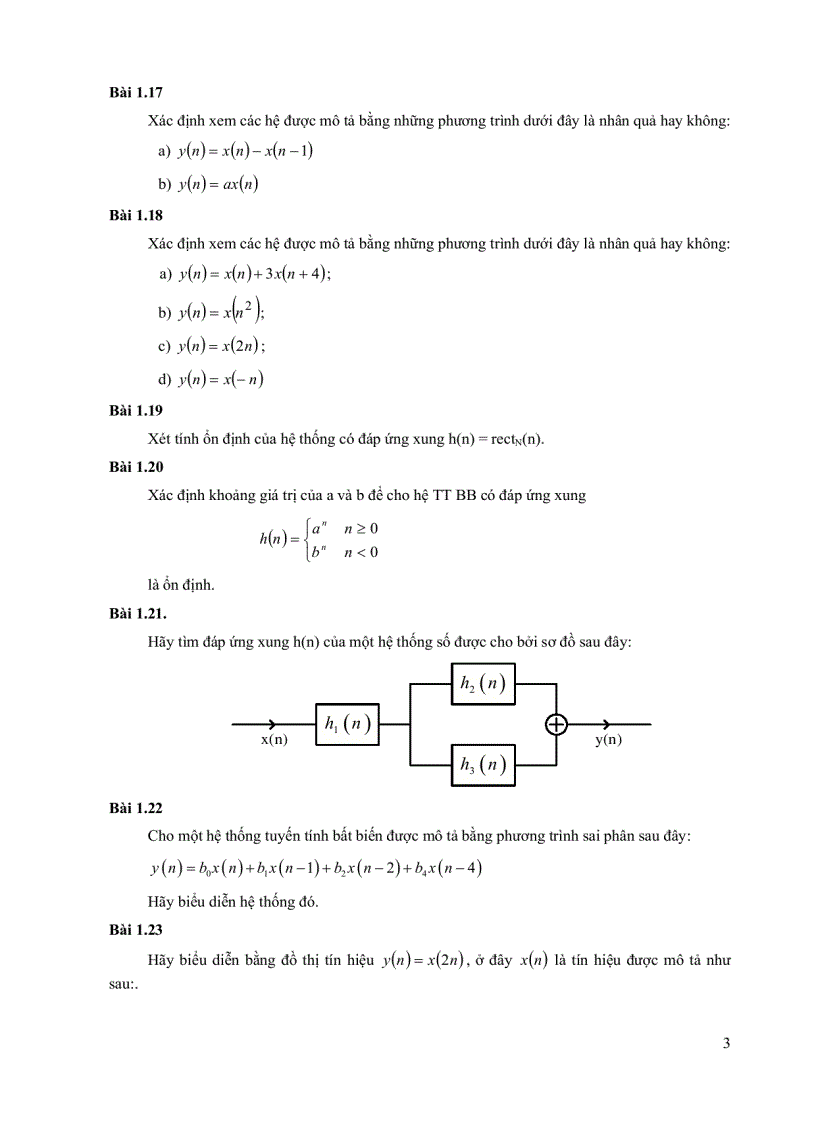 image for page Câu hỏi đáp án và hướng dẫn giải môn Xử lý tín hiệu số