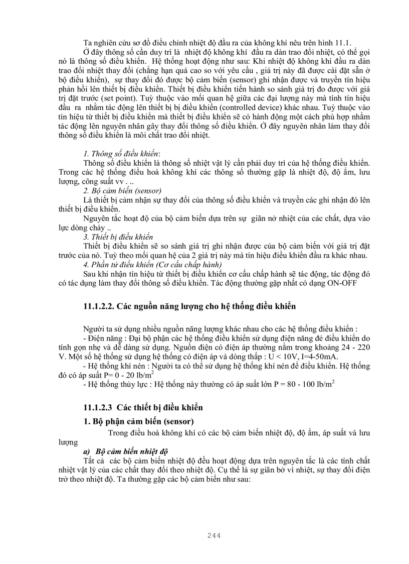 image for page Điều khiển tự động trong điều hoà không khí