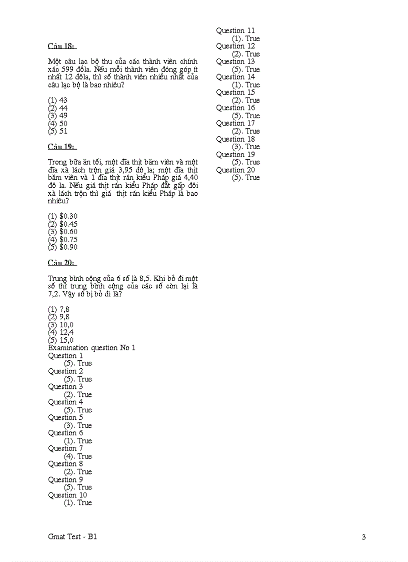 image for page Đề thi GMAT test B1 Problem Solving FPT có đáp án