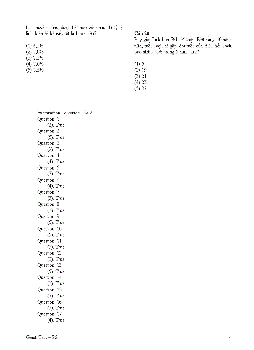 image for page Đề thi GMAT test B2 Problem Solving FPT có đáp án