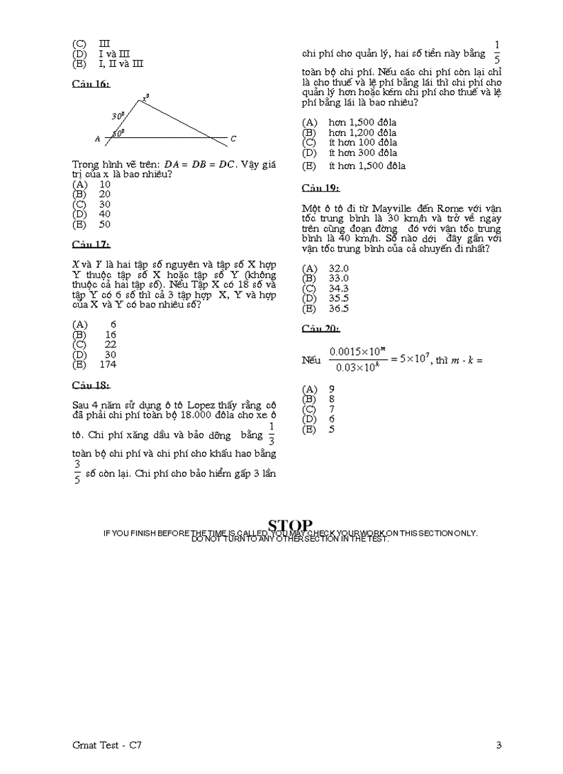 image for page Đề thi GMAT test C6 Problem Solving FPT