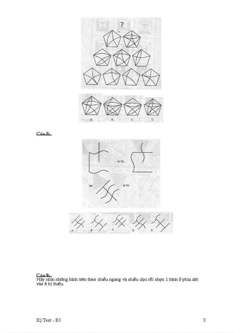 image for page IQ test B1 FPT có đáp án
