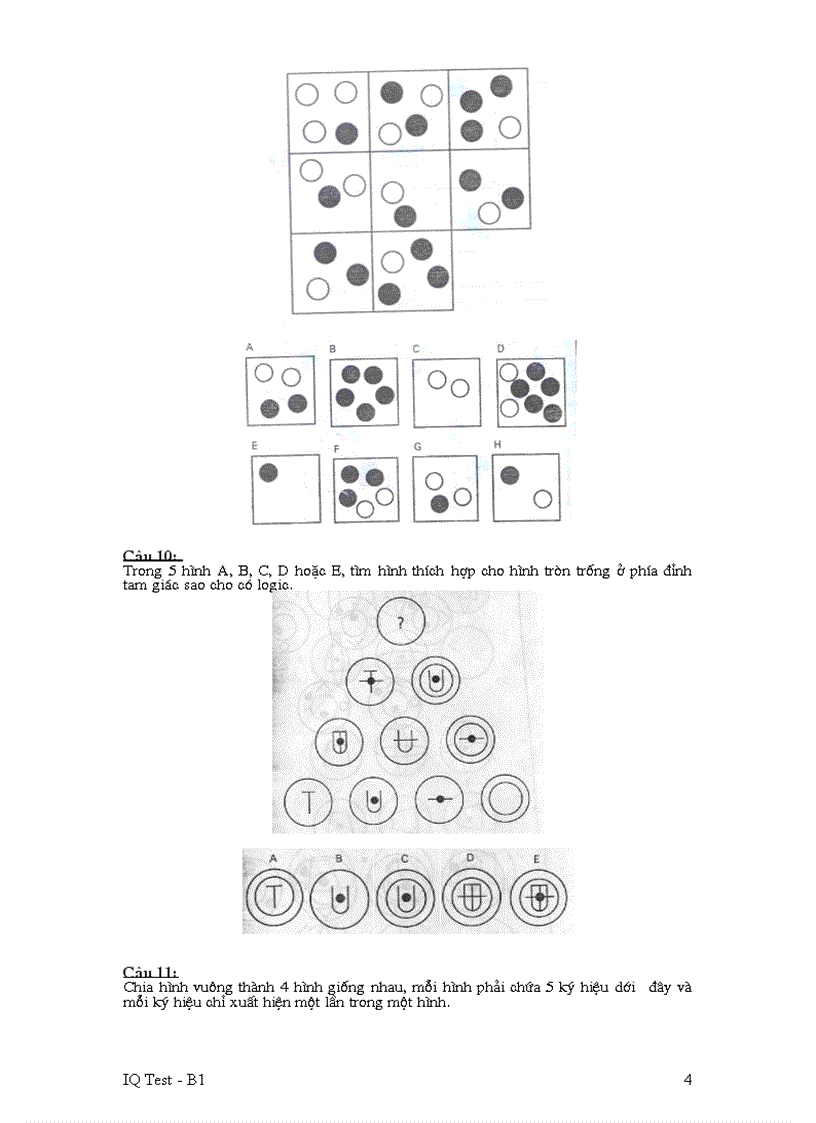 image for page IQ test B1 FPT có đáp án