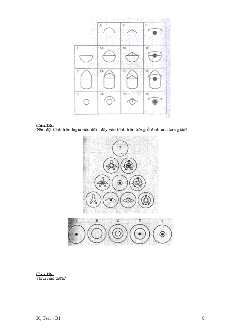 image for page IQ test B1 FPT có đáp án