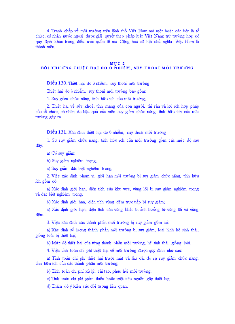 image for page Luật bảo vệ môi trường