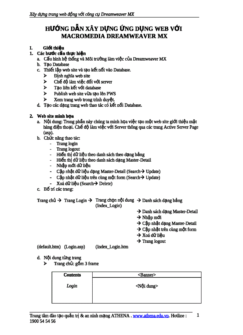 image for page Hướng dẫn xây dựng ứng dụng web với macromedia dreamweaver mx