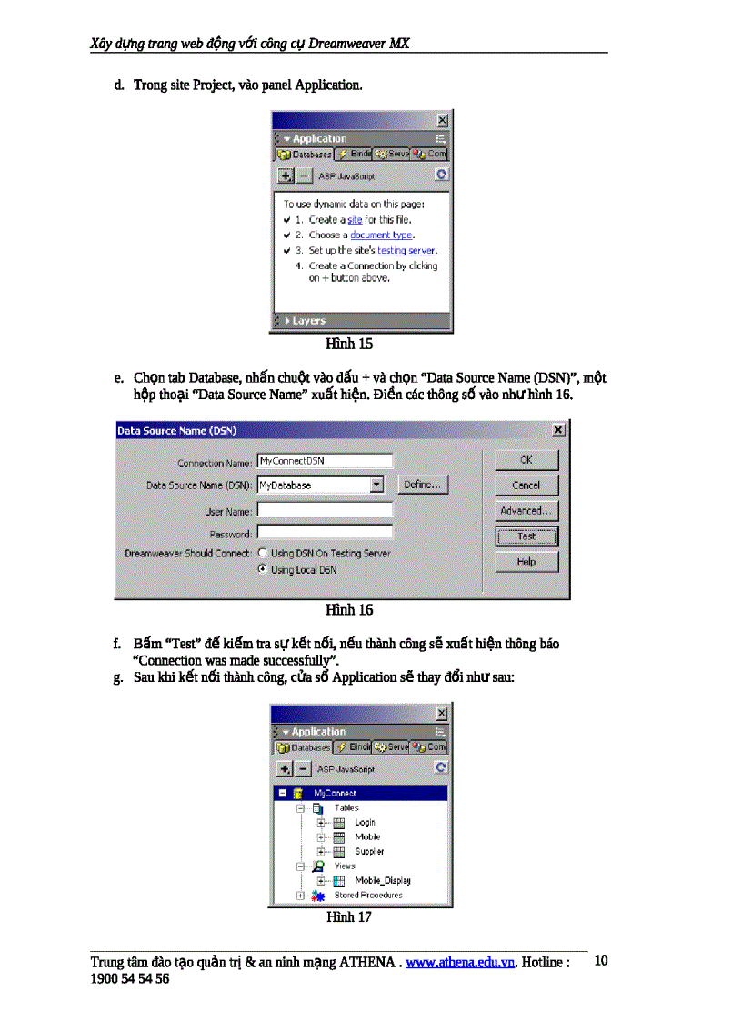 image for page Hướng dẫn xây dựng ứng dụng web với macromedia dreamweaver mx