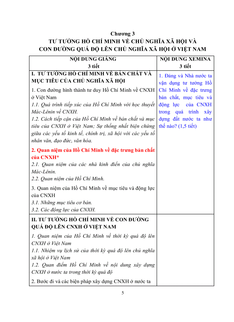 image for page Chương trình môn học tư tưởng hồ chí minh