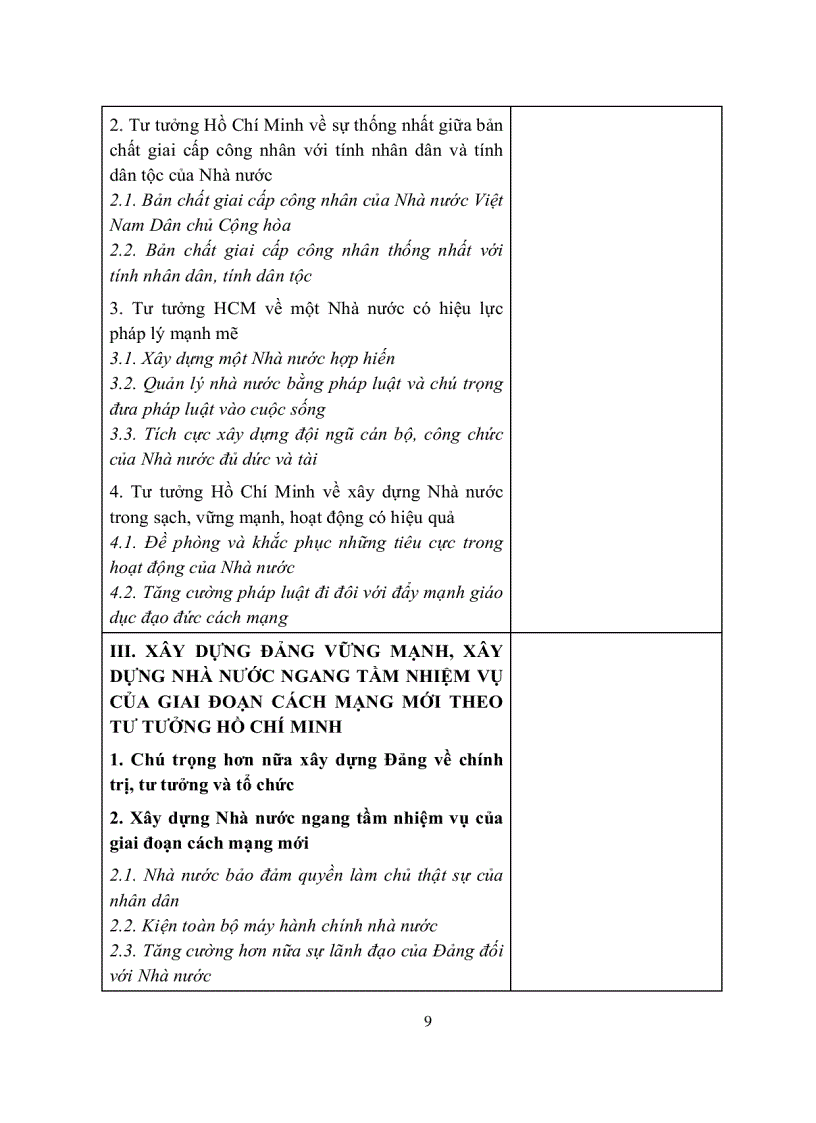 image for page Chương trình môn học tư tưởng hồ chí minh