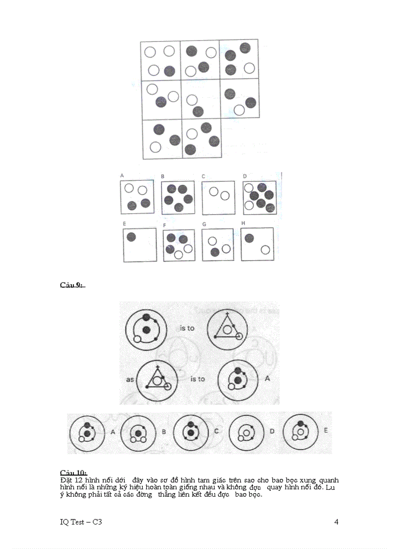 IQ test C3 FPT có đáp án